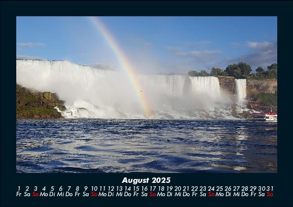 Weitere Ansicht: Wasserfälle 2025 Fotokalender DIN A5 | Tobias Becker