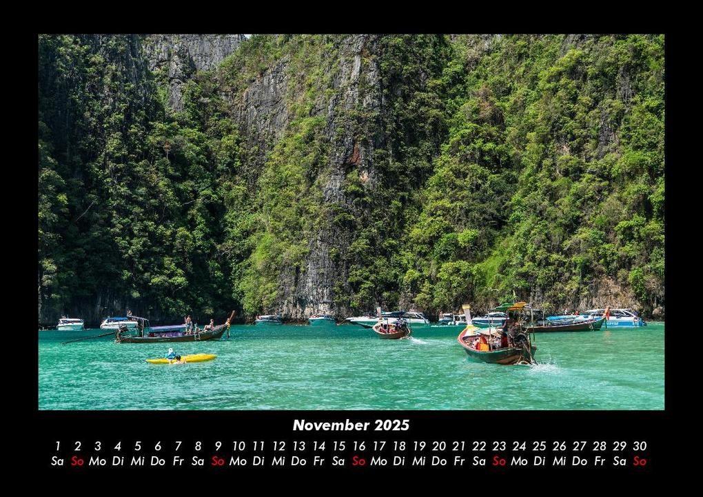 Weitere Ansicht: Urlaubsgefühle 2025 Fotokalender DIN A3 | Tobias Becker