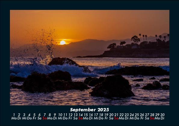 Weitere Ansicht: Sonnenuntergang 2025 Fotokalender DIN A5 | Tobias Becker