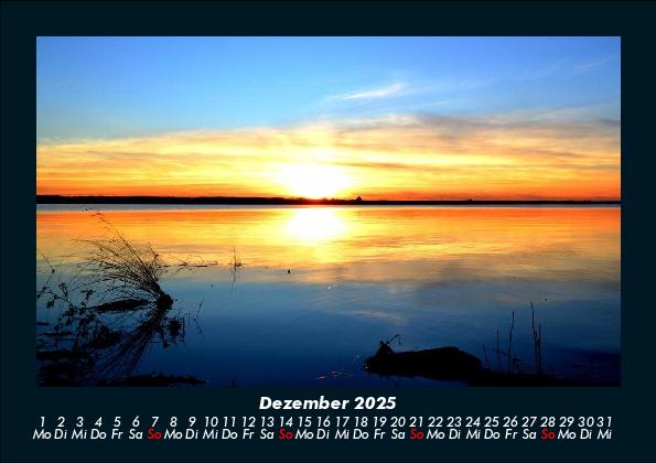 Weitere Ansicht: Sonnenuntergang 2025 Fotokalender DIN A5 | Tobias Becker