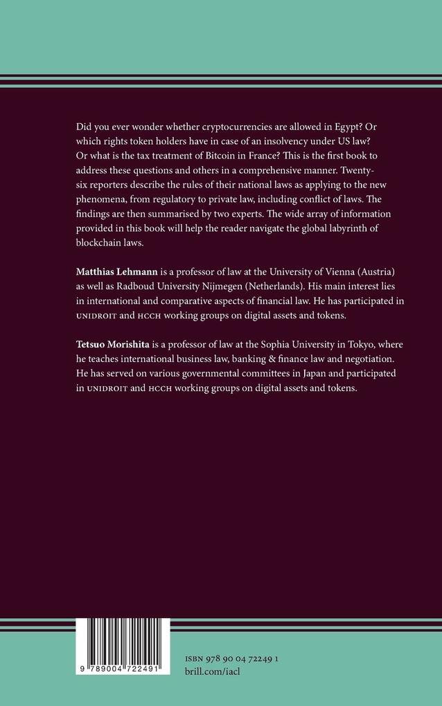 Weitere Ansicht: Cryptocurrencies in National Laws