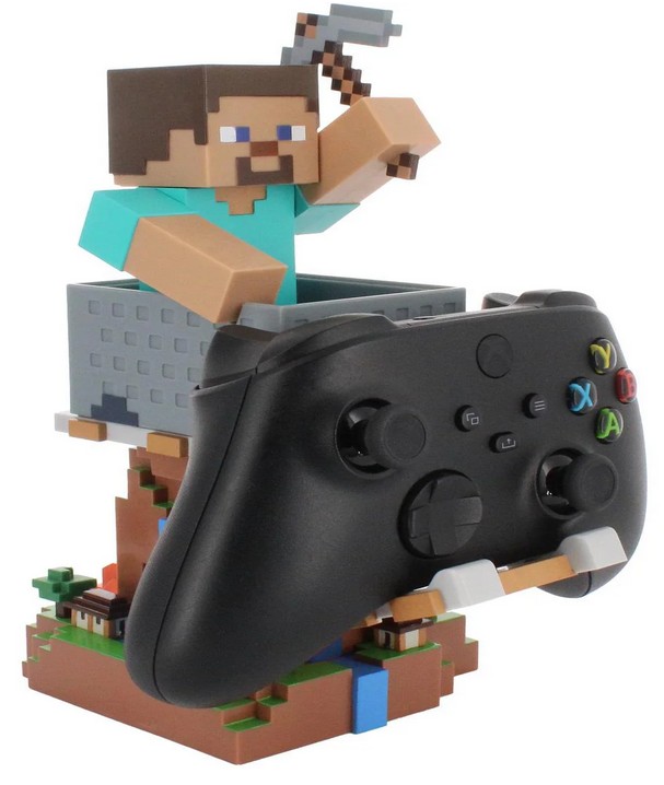 Weitere Ansicht: Cable Guy - Minecraft Steve R.E.S.T, Ständer/Ladestation für Controller und Smartphones