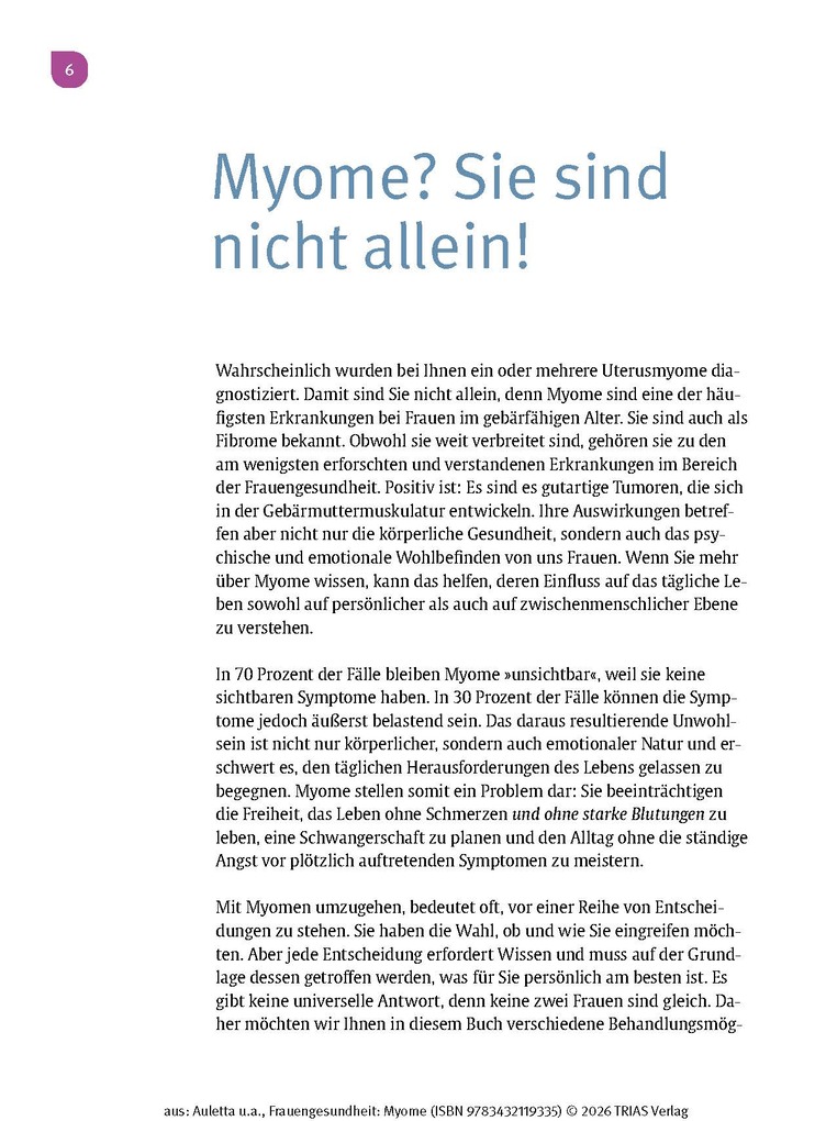 Weitere Ansicht: Frauengesundheit: Myome | Valentina Auletta, Mandy Geppert-große Holthaus