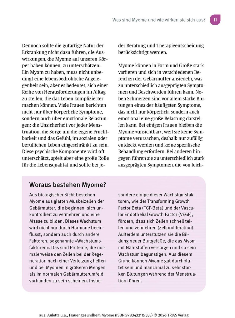 Weitere Ansicht: Frauengesundheit: Myome | Valentina Auletta, Mandy Geppert-große Holthaus
