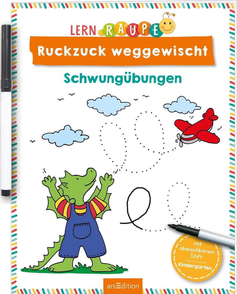 Produktbild: Lernraupe - Ruckzuck weggewischt! Schwungübungen