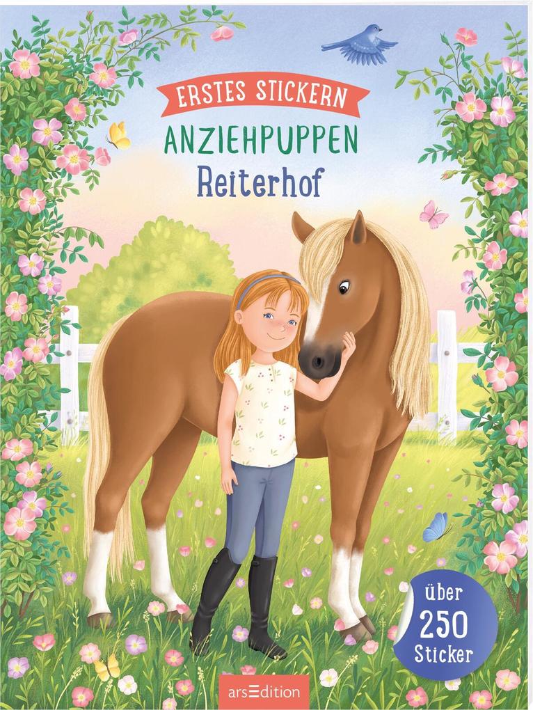 Produktbild: Erstes Stickern Anziehpuppen - Reiterhof
