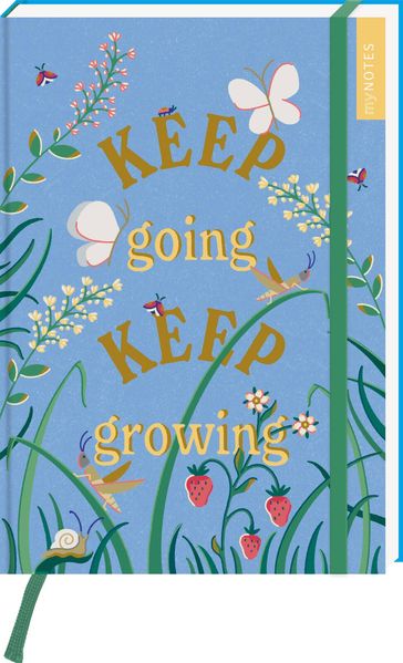 Produktbild: myNOTES Papeterie: Notizbuch A5 Cottage Style: Keep going keep growing