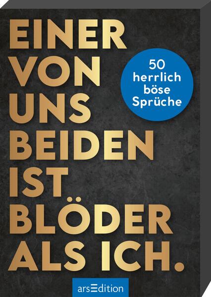 Produktbild: Einer von uns beiden ist blöder als ich.