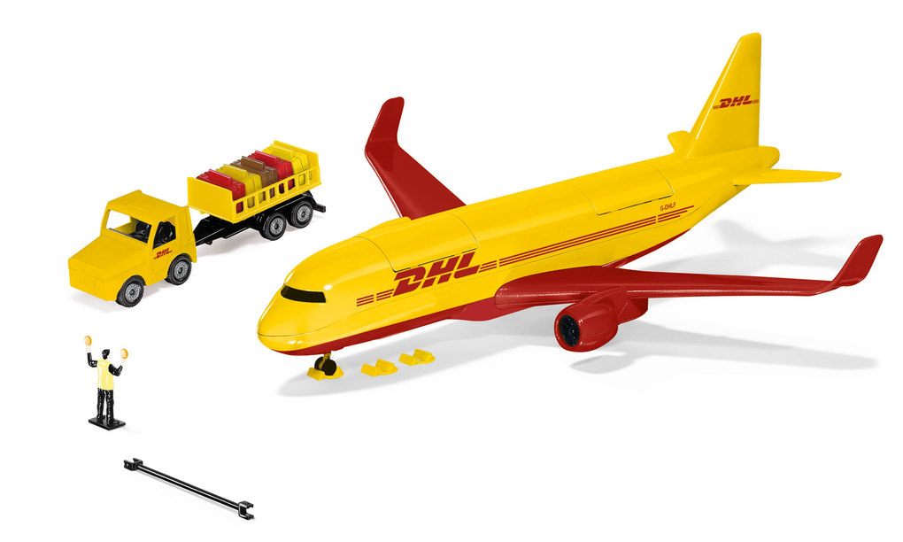 Produktbild: SIKU World - DHL Frachtflugzeug mit Zubehör