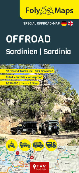 Produktbild: FolyMaps OFFROAD Sardinien 1:250 000