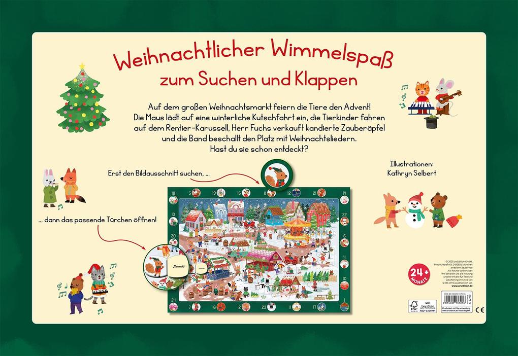 Weitere Ansicht: Mein Wimmel-Adventskalender: Auf dem Weihnachtsmarkt