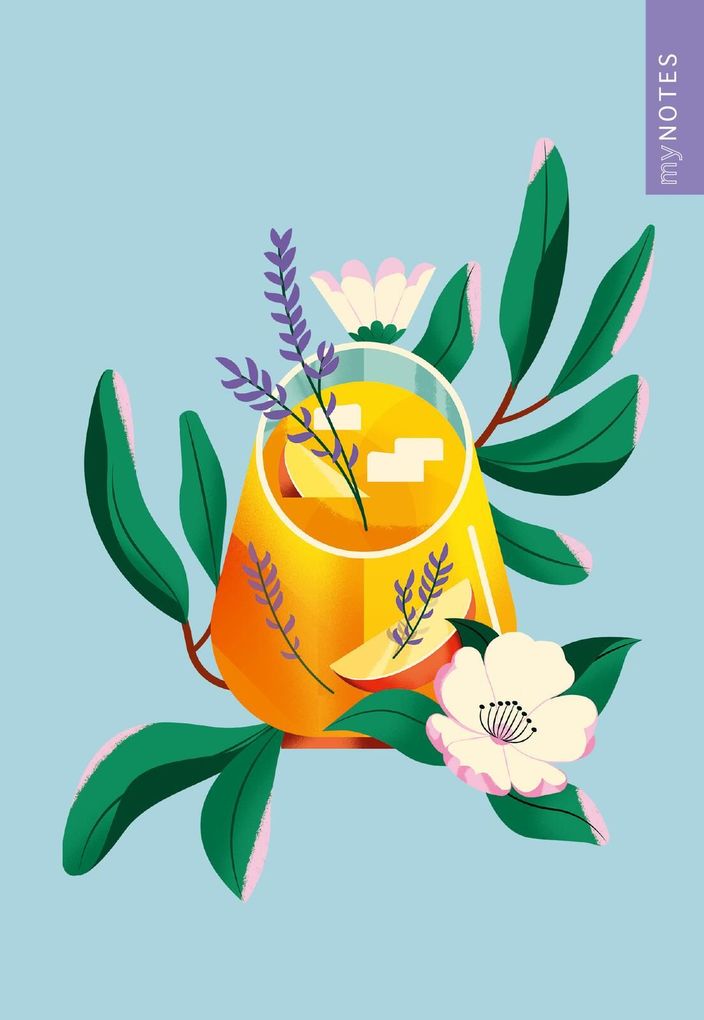 Weitere Ansicht: myNOTES Papeterie: Notizheft Farben des Sommers - Limonade