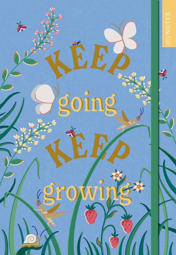 Weitere Ansicht: myNOTES Papeterie: Notizbuch A5 Cottage Style: Keep going keep growing