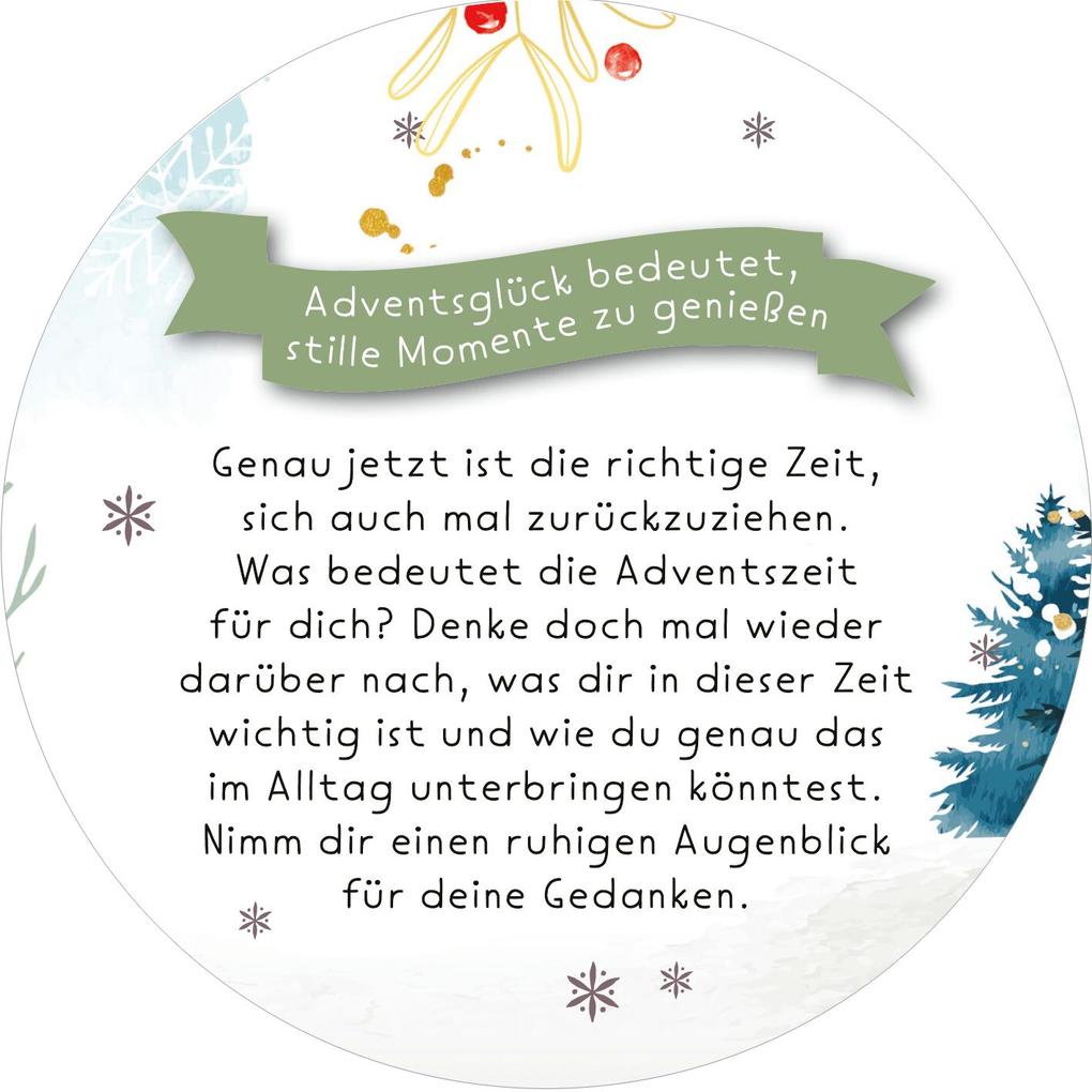 Weitere Ansicht: Adventskalender in der Dose. Adventsglück für dich