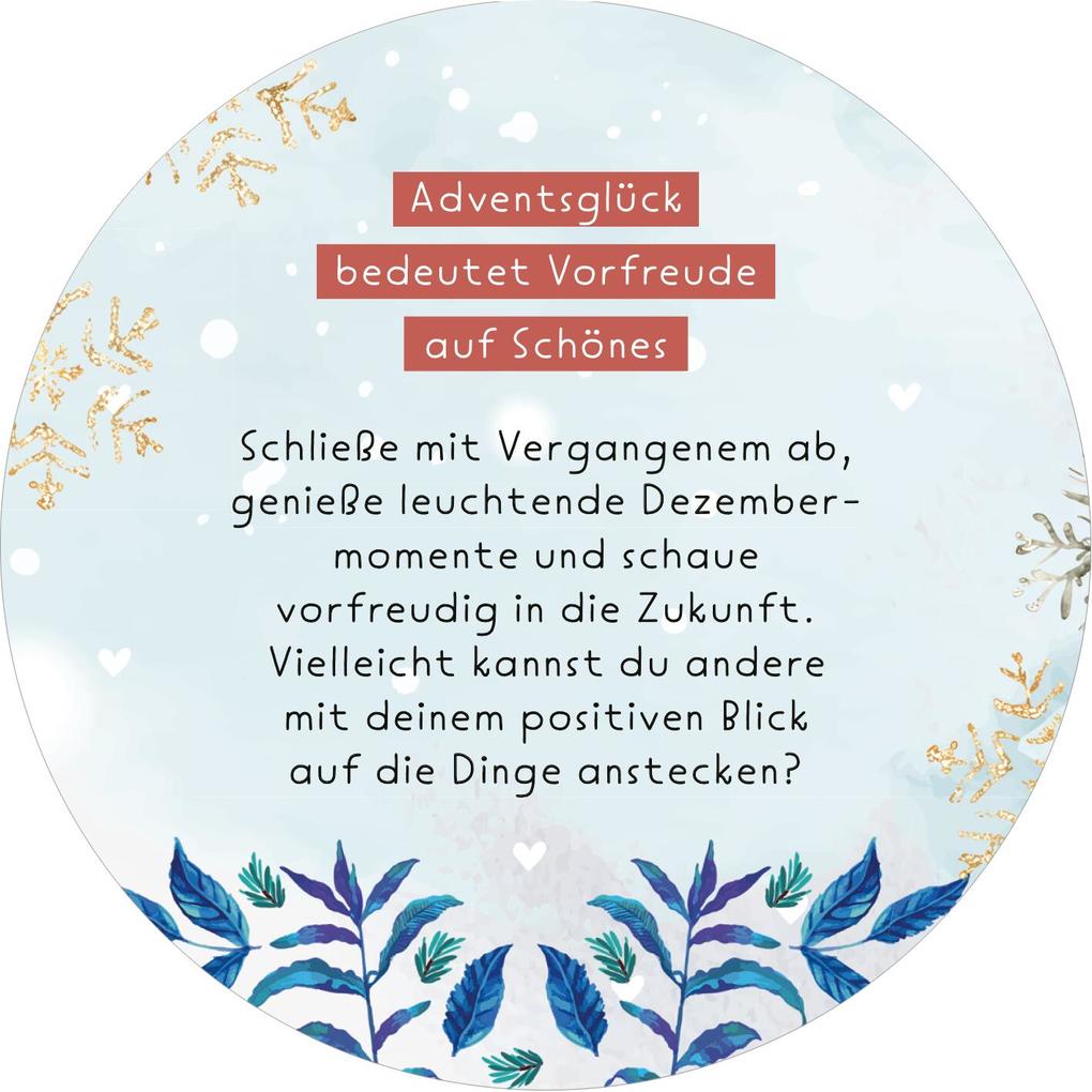 Weitere Ansicht: Adventskalender in der Dose. Adventsglück für dich