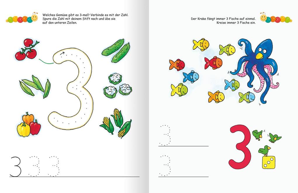 Weitere Ansicht: Lernraupe - Ruckzuck weggewischt! Erste Zahlen