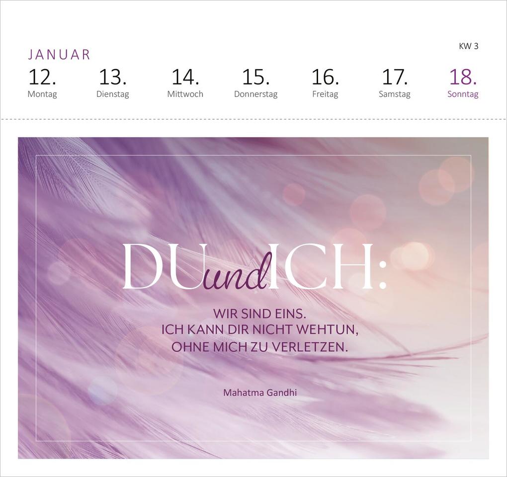 Weitere Ansicht: Postkartenkalender Feel the love 2026