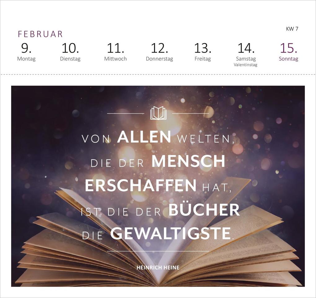 Weitere Ansicht: Postkartenkalender Feel the love 2026