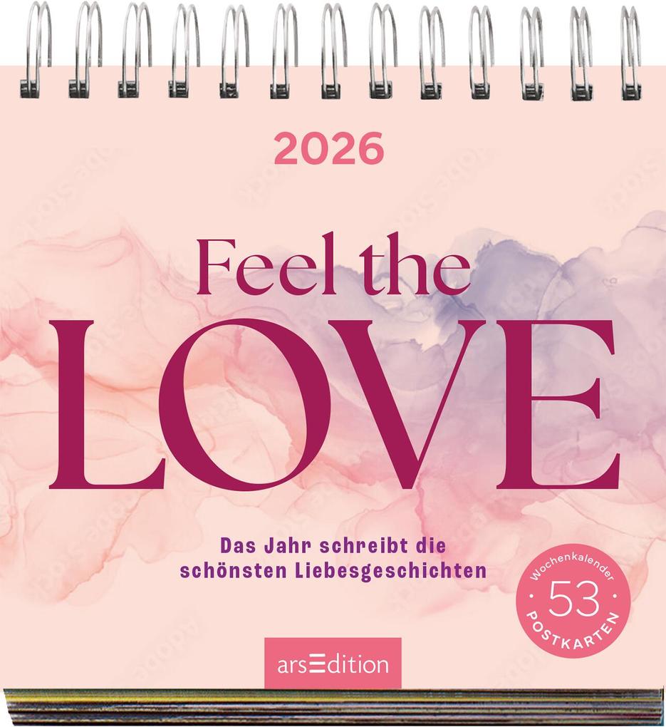 Weitere Ansicht: Postkartenkalender Feel the love 2026