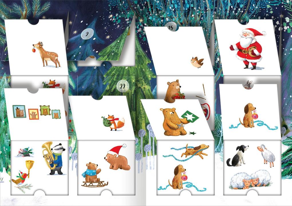 Weitere Ansicht: Mein Adventskalender mit Stickern