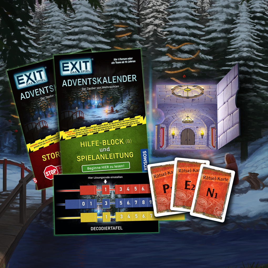 Weitere Ansicht: EXIT® - Das Spiel - Adventskalender: Der Zauber von Weihnachten | Inka Brand, Markus Brand