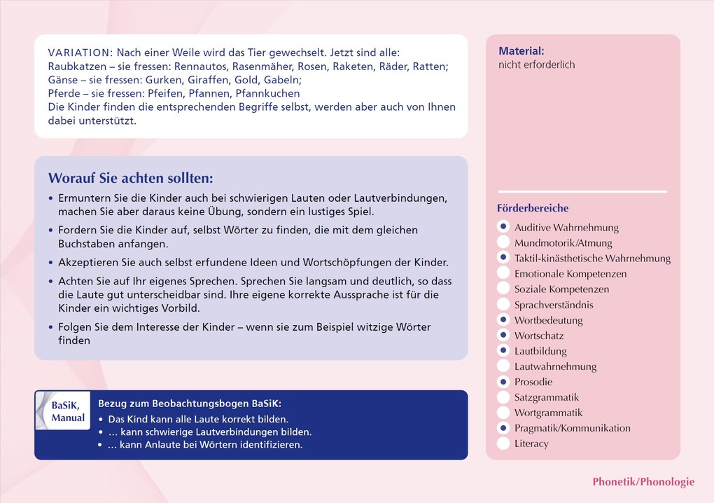 Weitere Ansicht: BaSiK Ü3. Das Kartenset | Renate Zimmer