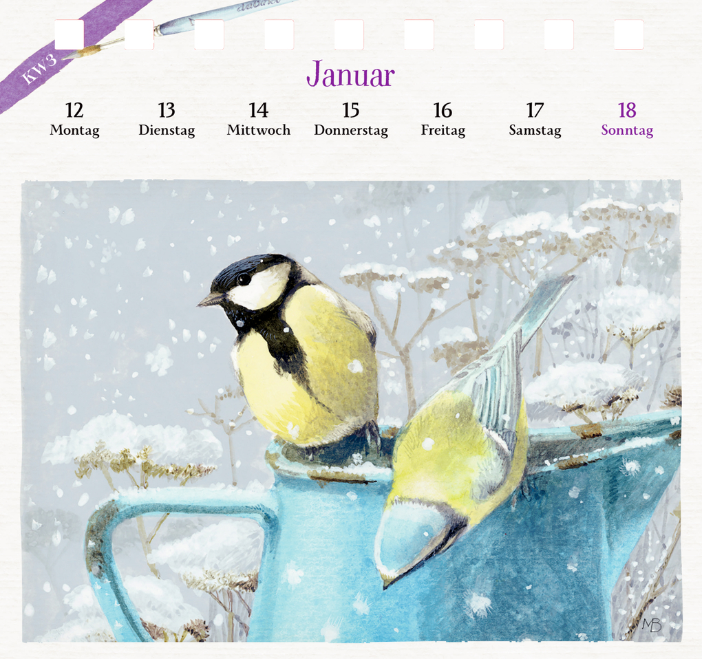 Weitere Ansicht: Kalender mit 53 Postkarten