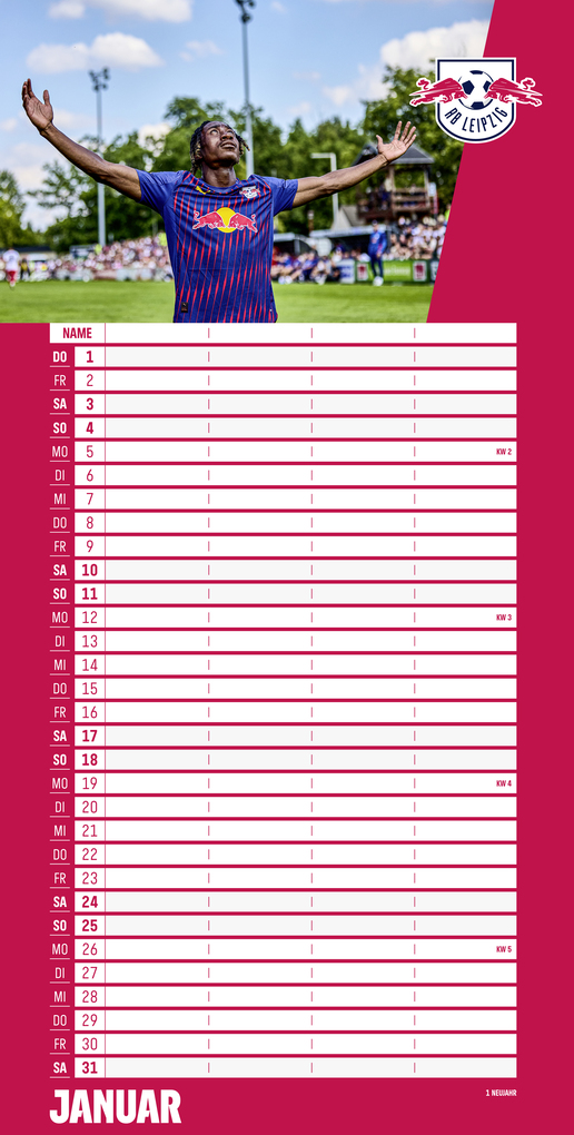 Weitere Ansicht: RB Leipzig 2026 - Fanplaner