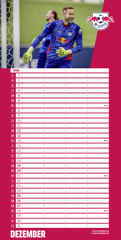 Weitere Ansicht: RB Leipzig 2026 - Fanplaner