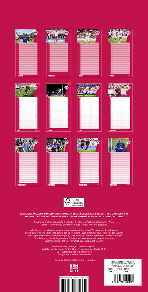 Weitere Ansicht: RB Leipzig 2026 - Fanplaner