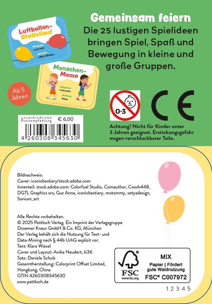 Weitere Ansicht: 25 Spiele für fröhliche Kinderfeste | Klara Wiesel
