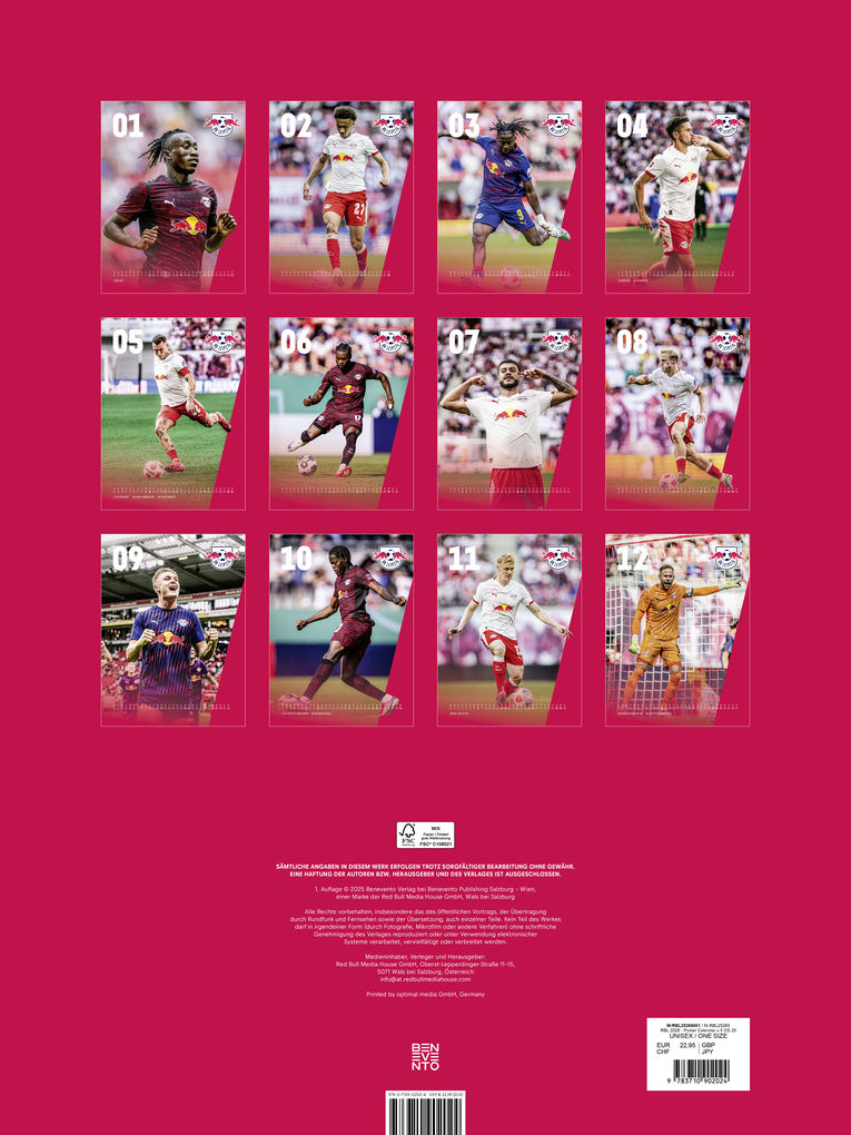 Weitere Ansicht: RB Leipzig 2026 - Posterkalender