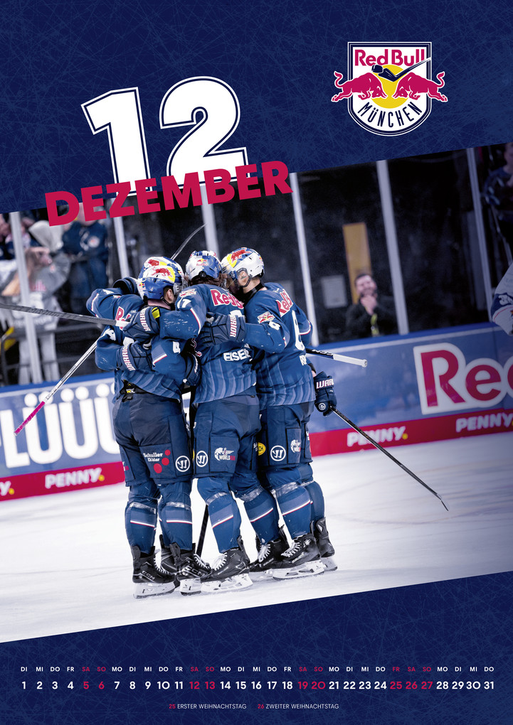 Weitere Ansicht: EHC Red Bull München 2026 - Fankalender