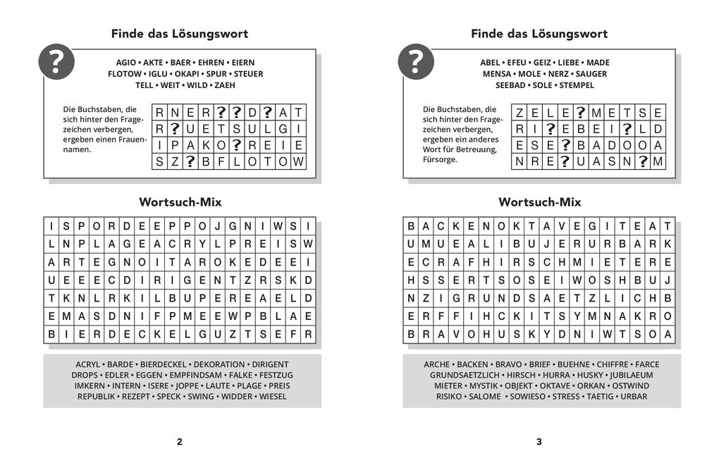 Weitere Ansicht: 365 Wortsuchrätsel