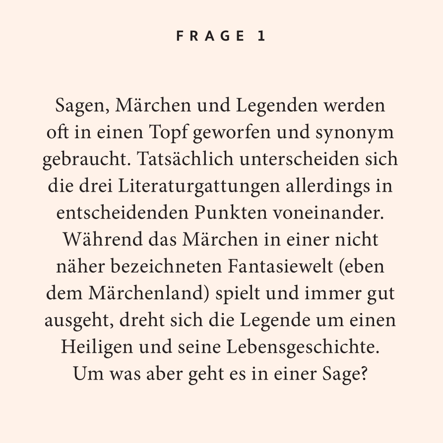 Weitere Ansicht: Deutsche Sagen-Quiz | Eva Wodarz-Eichner