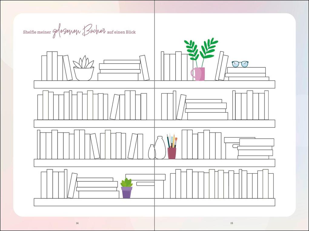 Weitere Ansicht: Mein Buchjournal. One Book a Day keeps reality away