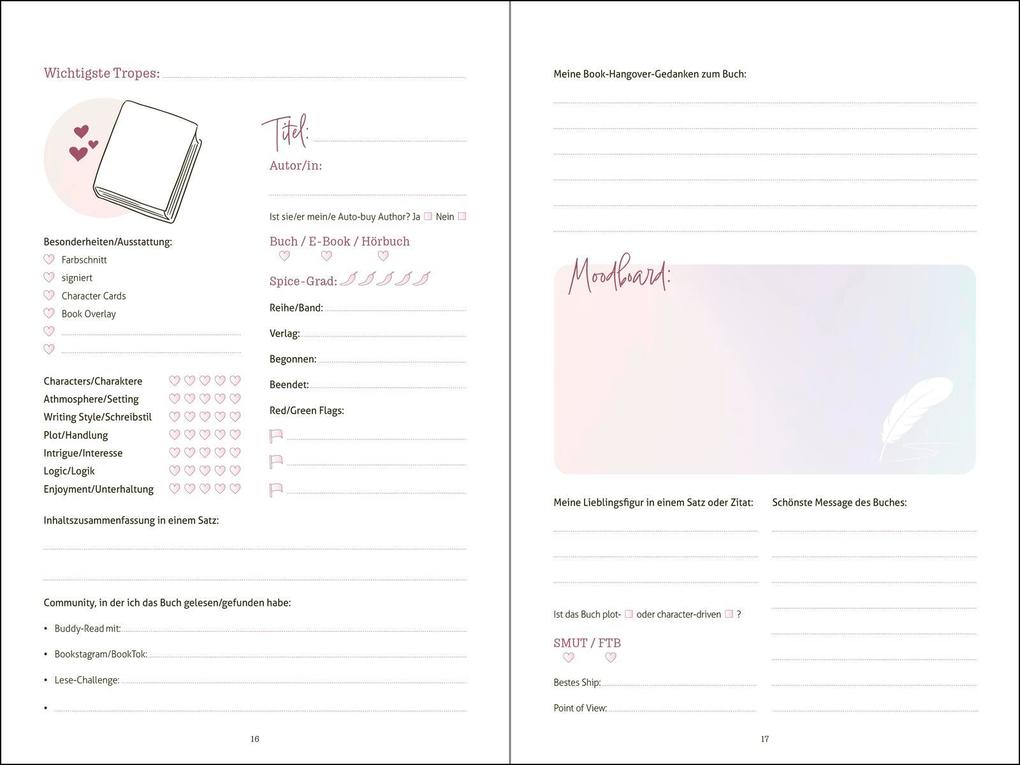 Weitere Ansicht: Mein Buchjournal. One Book a Day keeps reality away