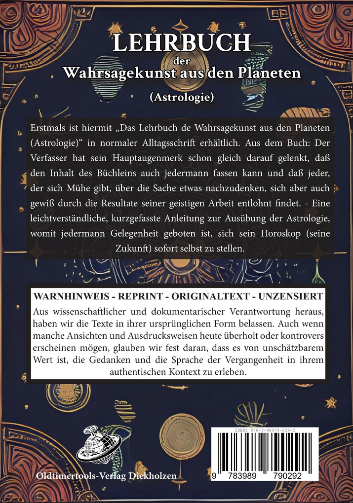 Weitere Ansicht: LEHRBUCH der Wahrsagekunst aus den Planeten (Astrologie) | Arthur Gotthelff