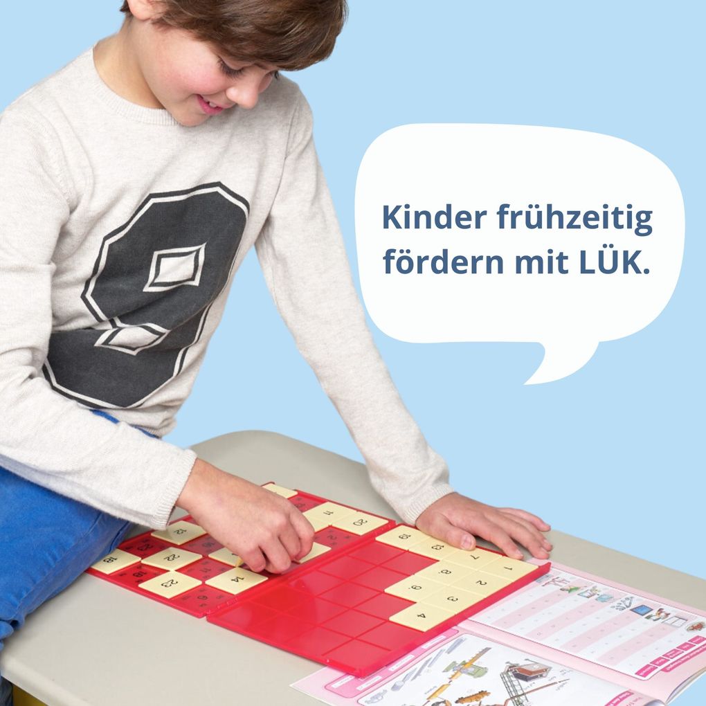 Weitere Ansicht: LÜK. Kontrollgerät blau mit 24 Aufgabenplättchen (kompakt) Neuere Kompaktversion