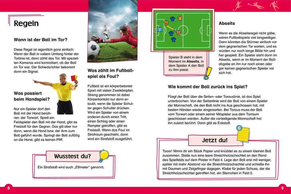 Weitere Ansicht: Fußball Mein Wissensbuch | Jonas Kozinowski