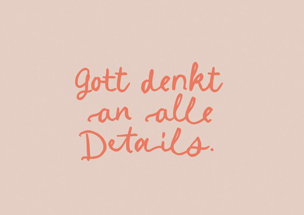Weitere Ansicht: Gott denkt an alle Details | Stennie