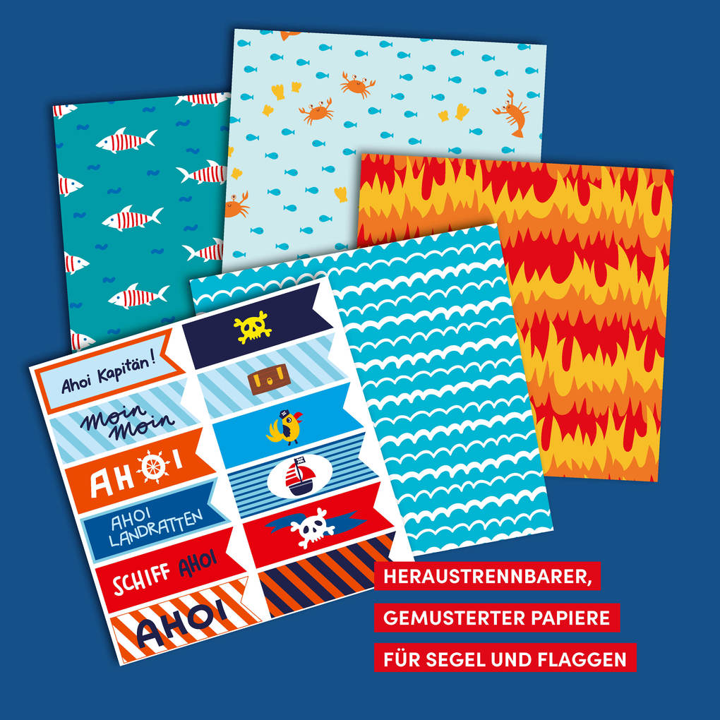 Weitere Ansicht: Schiff Ahoi! Das supercoole Schiffe-Bastelbuch | Beatrice Wagner