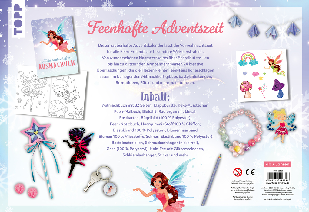 Weitere Ansicht: Zauberhafter Feen-Adventskalender. 24 Überraschungen für Feen-Fans | Susanne Pypke