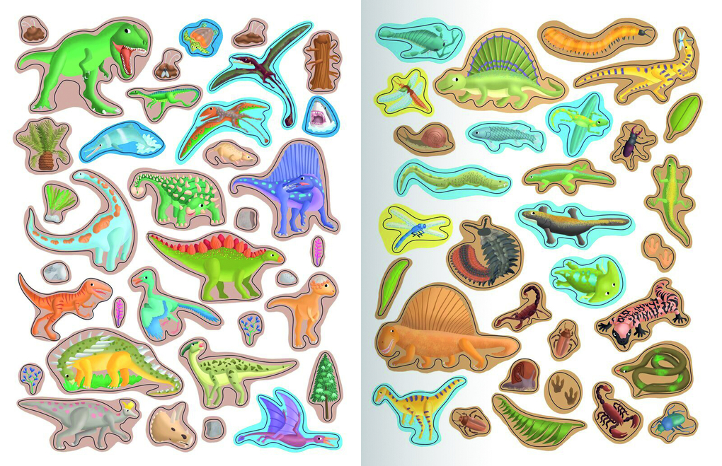 Weitere Ansicht: Mein großes Stickerbuch Dinosaurier & Urzeit | Ilaria Barsotti