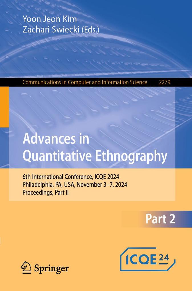 Produktbild: Advances in Quantitative Ethnography