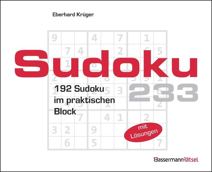 Produktbild: Sudokublock 233 | Eberhard Krüger