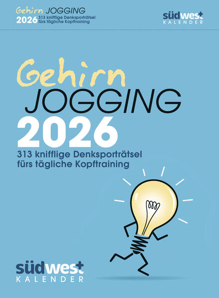 Produktbild: Gehirnjogging 2026 - 313 knifflige Denksporträtsel fürs tägliche Kopftraining - Textabreißkalender zum Aufstellen oder Aufhängen