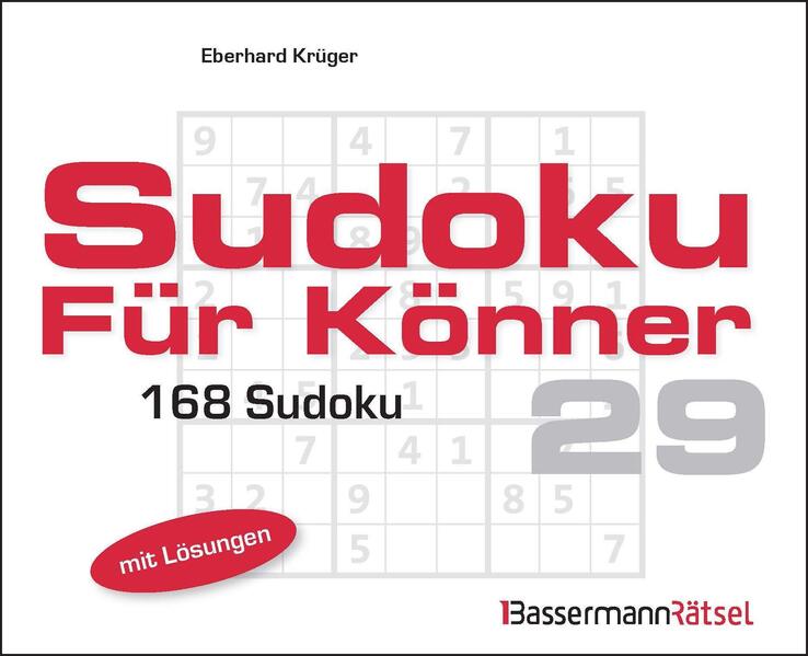 Produktbild: Sudoku für Könner 29 (5 Exemplare à 2,99 EUR) | Eberhard Krüger