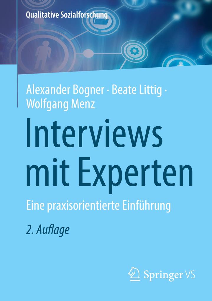 Produktbild: Interviews mit Experten | Alexander Bogner, Beate Littig, Wolfgang Menz