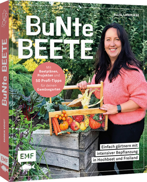 Produktbild: Bunte Beete - Einfach gärtnern mit intensiver Bepflanzung in Hochbeet und Freiland | Saskia Voigt